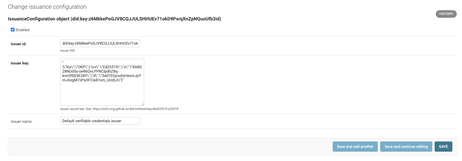 Issuance Configurations